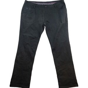 Vassari Handcrafted Mens 40 Charcoal Gray Straight Leg Pants B2001 Cotton Blend